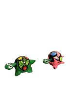 Turtle With Bobbing Heads Green With Blue/Pink Red White Dots Bobbing Heads picture
