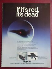 5/1983 PUB AIMPOINT MALMO SWEDEN OPTICAL SIGHT AIMING TARGET M-16 ORIGINAL AD picture