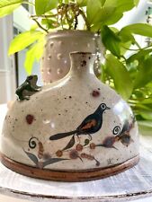 Tonala Jorge Wilmot Signed Mexican bud vase,Candlestick with a Frog~Rare find picture