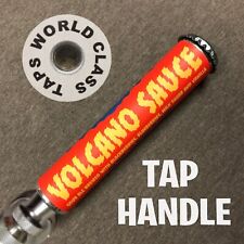 nice 5in VOLCANO SAUCE BEER TAP HANDLE marker short tapper PULL can ASLIN BREW picture