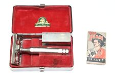 Vintage US Ever Ready Razor and case w 5 pack of Don Juan blades set E6437 picture