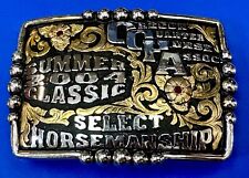 2004 Classic Select horsemanship CQHA Trophy belt buckle by Bob Berg picture