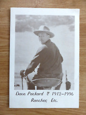 DAVE PACKARD FUNERAL PROGRAM, Hewlett Packard, 1996, ORIGINAL picture