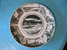 1957 Geneva New York Sesqui-Centennial Plate Seneca Lake Kettlesprings Kilns A99 picture
