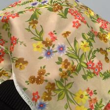 Vintage THC Hawaiian Textiles 17009 Semi Sheer Colorful Floral Fabric 45