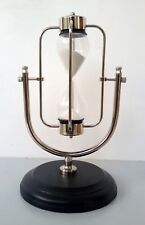Desktop Vintage Solid Brass Swivel Sand Hour Glass Timer for Table Chrome Finish picture
