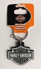 Harley-Davidson Bar & Shield Rubber Key Chain Gray NEW picture