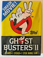 1989 Topps Ghostbusters 2 , 1 Sealed Wax PACK From Wax Box, 8 Cards & 1 Sticker picture