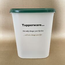 Tupperware Modular Mates Oval #4 Logo Container #1614 Consultant Gift Green Seal picture