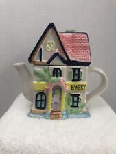 Ceramic Cottage Style Tea Pot Bakery Shop, Kitchen Decor, Starite Industries Inc picture