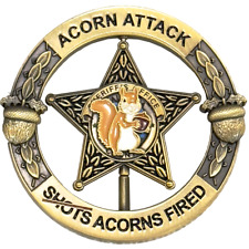 EL17-001 Okaloosa Deputy Sheriff Acorn Shots Fired Squirrel Spinner Challenge Co picture