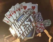 Original Classic Texas Holdem Milwaukees Best World Series Tournament Poker Sign picture