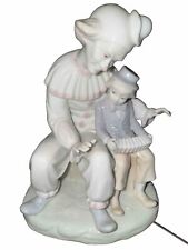 Vintage MEICO Clown Figurine Clown w/ Child Playing Accordian picture