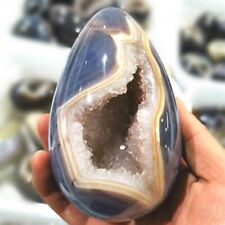 450g-550g High Quality Agate Geode Cluster Eggs Crystal Gemstone Sphere Healing picture