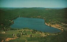  Vtg Postcard Airview Of Mountain Lake N.J. picture