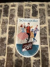Vintage Circa 1957 Schlitzpolka/ Schlitzclub Schlitz Beer Sign picture