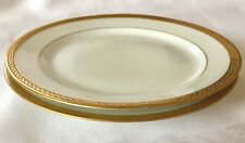 TWO ELEGANT c1905 MARTIAL REDON PL LIMOGES GOLD EDGE BREAD PLATES, EXCLNT COND picture