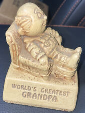 Rare World's Greatest Grandpa - Paula 1970 Rare Wood  Figurine W-178 - USA picture