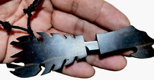 Mini Kamagong small tiny functional stainless steel blade knife necklace, picture