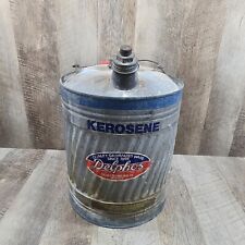 Vintage Delphos 5-Gallon Galvanized Kerosene Gas Can Original Great Shape picture