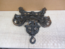 VTG ANTIQUE BOOMER SWIVEL HAY CARRIER BARN TROLLEY CARRIER FARM PULLEY UNLOADER picture