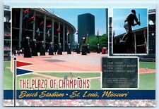 Postcard The Plaza of Champions, Busch Stadium, St Louis MO Stan Musial K58 picture