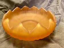 WESTMORELAND VINTAGE BOWL W/FROSTED SATIN FINISH & LOTUS DESIGN picture