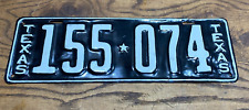 Vintage Texas 1923 Automobile License Plate 155*074 ~ Tex Car Tag T A picture