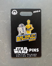 2024 DISNEY PARKS STAR WARS R2-D2 & C-3PO MAY THE 4TH BE WITH YOU PIN LR picture