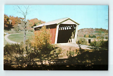 Harmons Bridge Plum Creek Washington Twp Indiana County Pennsylvania Postcard E7 picture