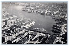 Baltimore Maryland MD Postcard Bird's Eye View Of Harbor c1930's Vintage picture