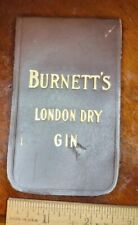 Vintage Rare 1935 Burnett's London Dry Gin Salesman Pocket Book Liquor  picture
