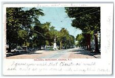 1905 Soldier's Monument Roadside Orange New Jersey NJ Posted Vintage Postcard picture