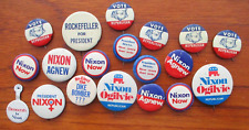 Collection of 1960's and 70's political Buttons Nixon McGovern Ogilvie Adlai picture