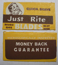 Vintage Razor Blade JUST RITE - One Wrapped Blade picture