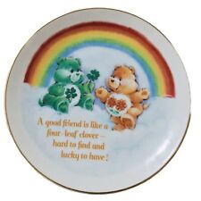Vintage Care Bears Lasting Memories Collector Plate Good Luck And Friend Bear picture
