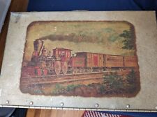 Vintage California Redwood Lumber TRAIN Case For Small Trains To Put Inside Rare picture