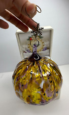 Dehanna Jones Studio Art glass ornament Elegant Voyages Golden Glow 2019 picture