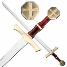 Battle Ready Medieval Crusader Holy Cross Knights Templar Real Long Sword 40