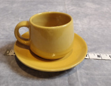 Vintage, Frankoma, Westwind (Autumn Yellow) Flat Cup & Saucer, Rare picture