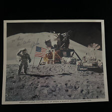 James Jim Irwin Signed Landing Site NASA Lithograph Apollo 15 picture