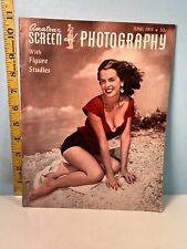June 1955 Amatuer Sceen Photography with Figure Studies Pinup Magazine picture