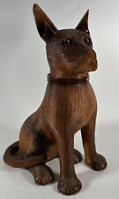 Shanghai Industries Chinese Mid Century 1970s Woven Wicker Bamboo Dog Basket picture