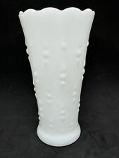 Vintage Anchor Hocking Teardrop and Pearl Milk Glass Vase picture
