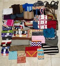 Fabric Lot of 23 Lbs Vintage New Mixed Variety Fabrics Unfinished Bags Large Mix picture