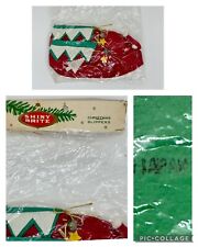RARE VINTAGE SHINY BRITE CHRISTMAS SLIPPERS JAPAN NEW IN PACKAGE Deadstock picture