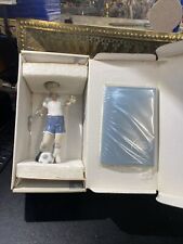1994 Lladro BOY w/ Soccer Practice  Ball Jersey Player 6198 Mint Condition picture