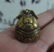 Vintage Style Brass Lovely Dog Bell Pendant for Keyring picture