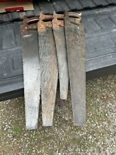 Vintage Lot Of 4 Disston Hand Saws, D-8, D-23 picture