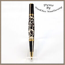 Pen Handmade Coffee & Cream Wood Writing Pens Artwork USA SEE VIDEO 1434a picture